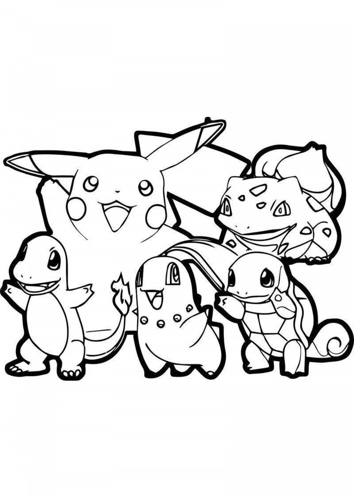 Happy pikachu and his friends