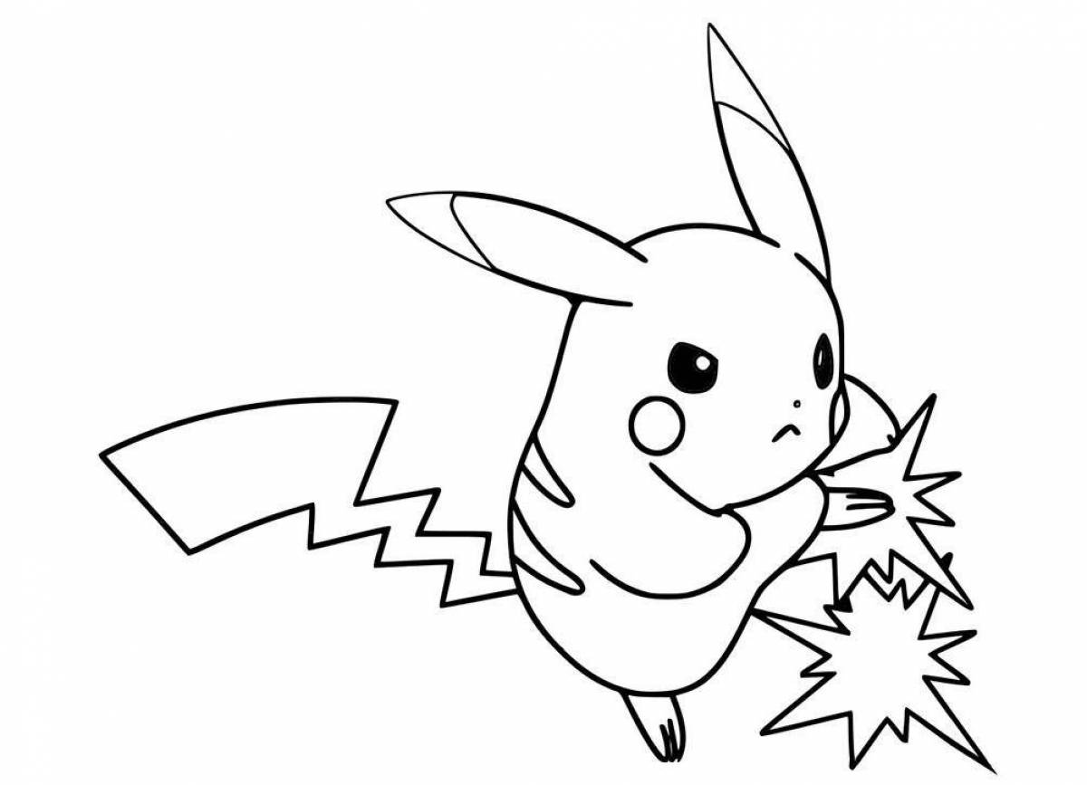Outgoing pikachu and his friends