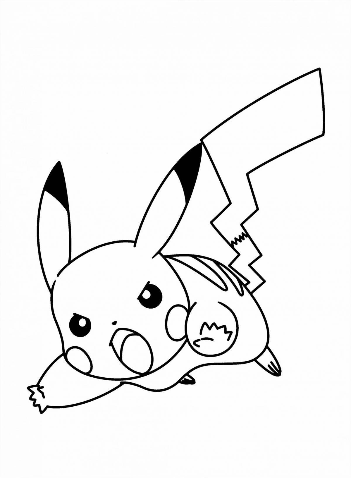 Humorous pikachu and friends