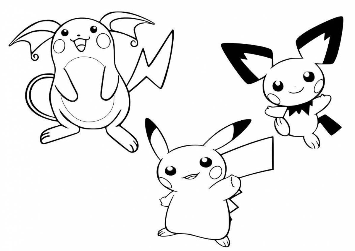 Witty pikachu and his friends