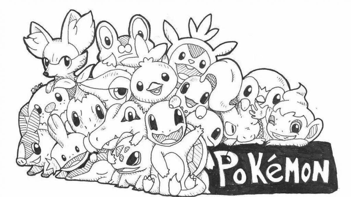 Zany pikachu and friends