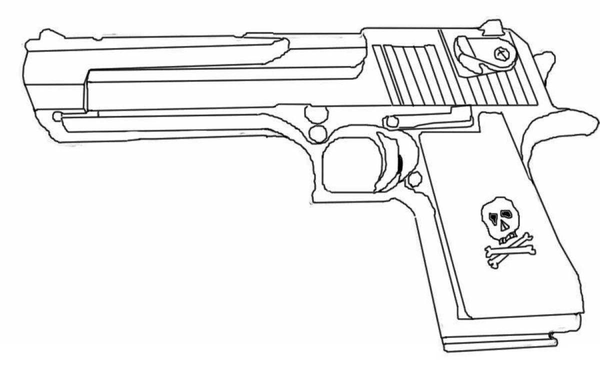 Radiantly coloring page deagle from standoff 2