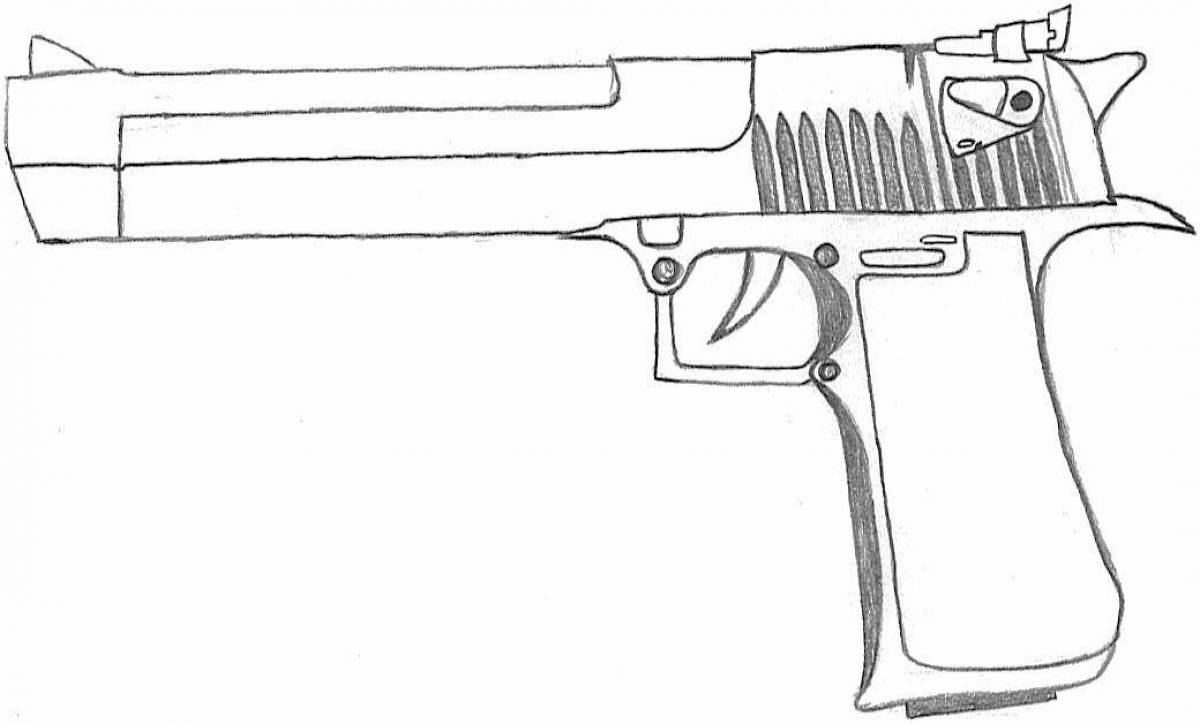 Great deagle coloring page from standoff 2