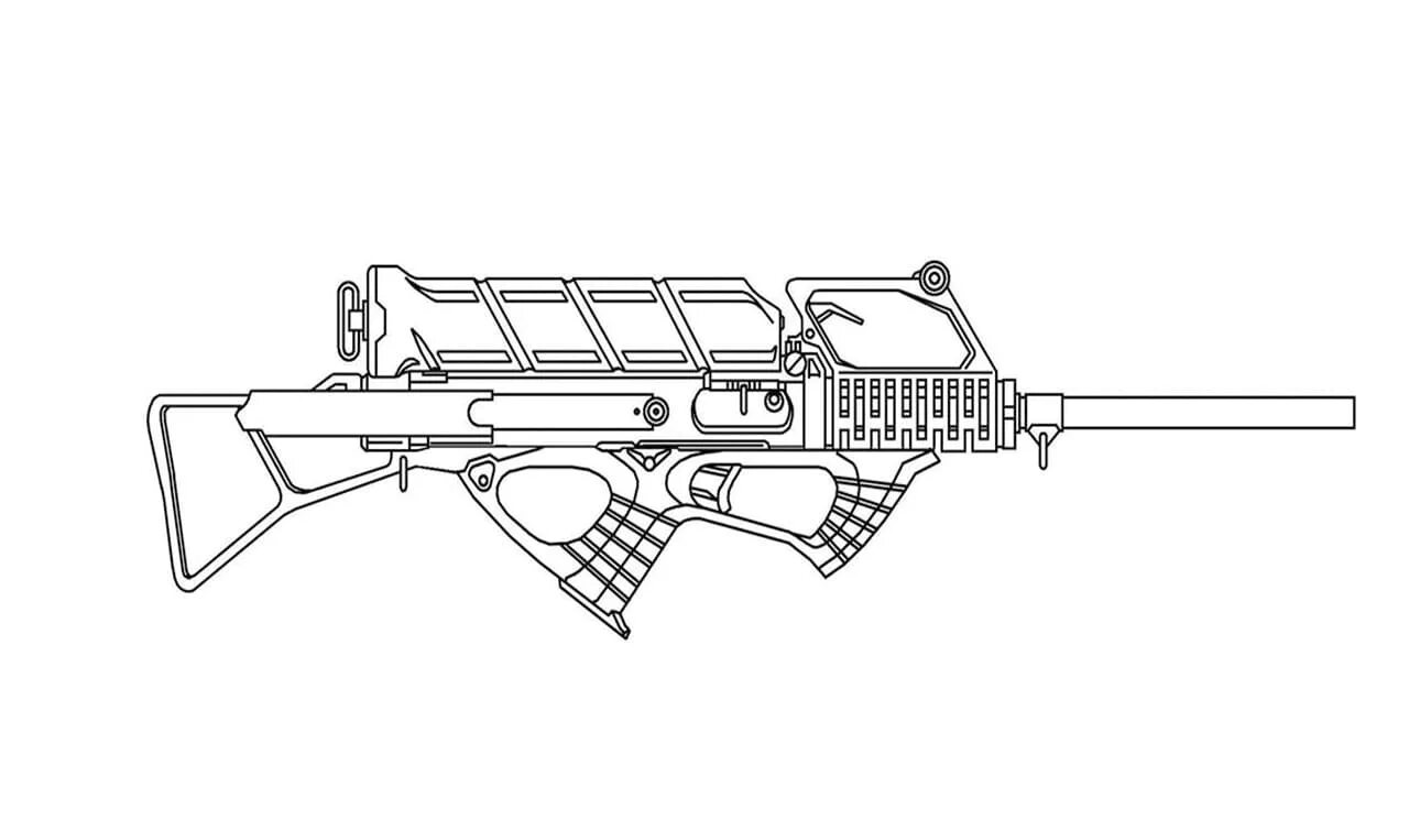 Photo The majestic weapon coloring page from standoff 2