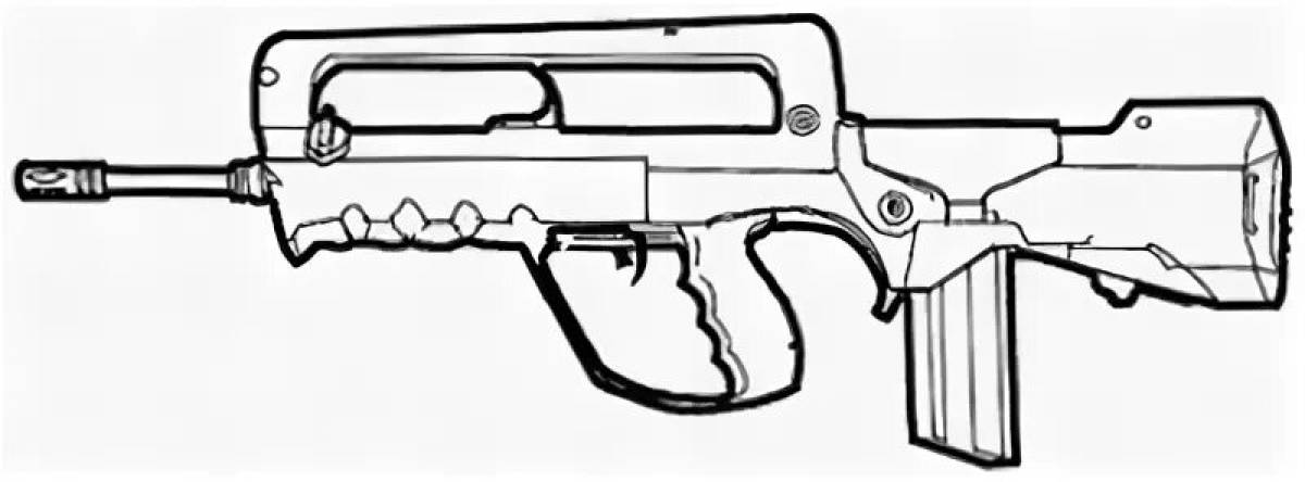 Photo Radiant coloring page weapons from standoff 2