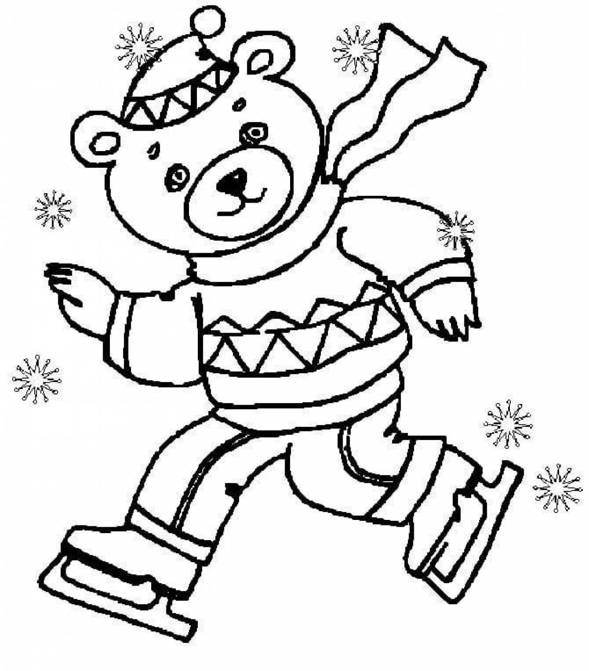 Brilliant coloring page 3 4 years of winter