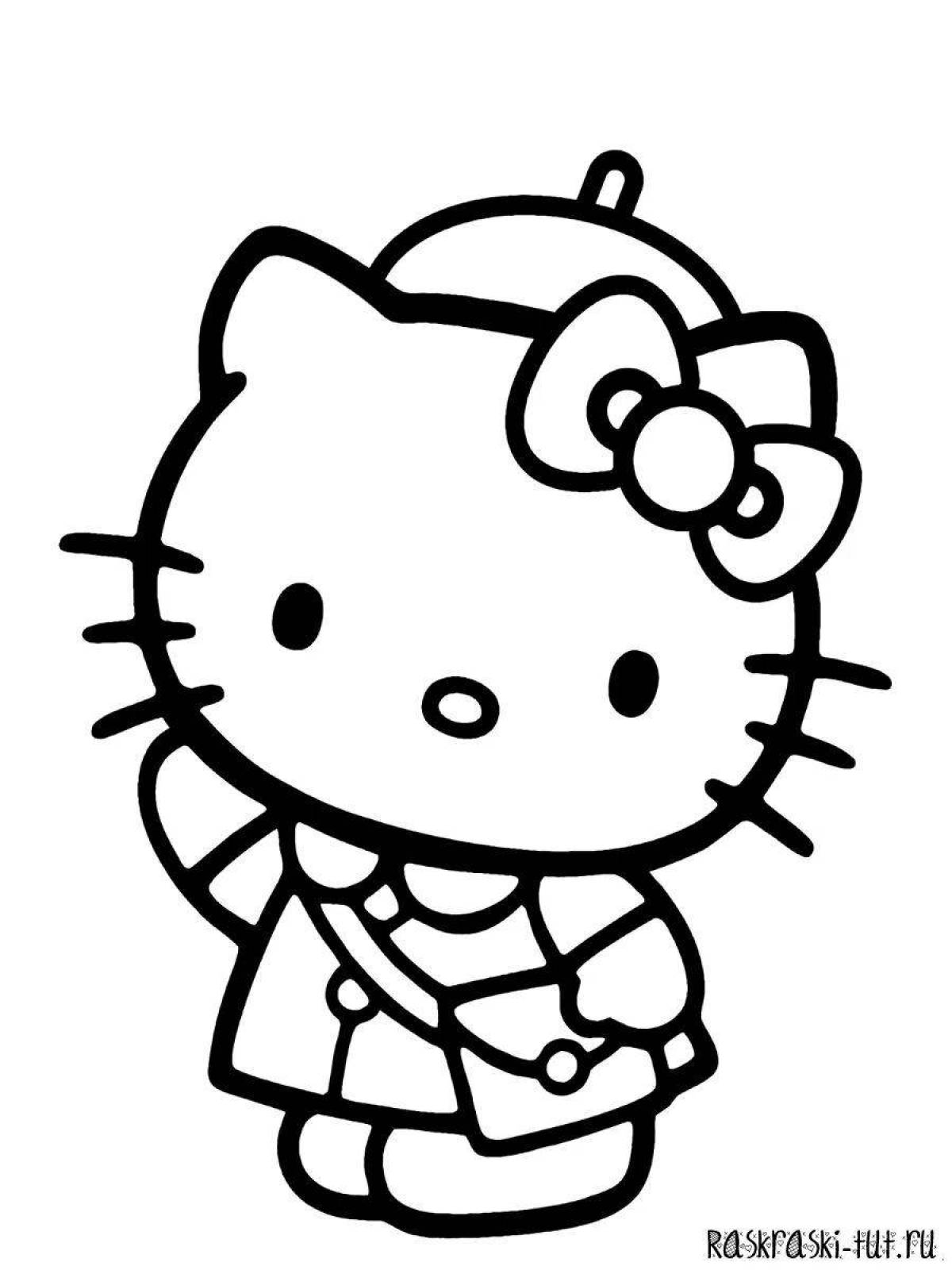 With hello kitty small #4