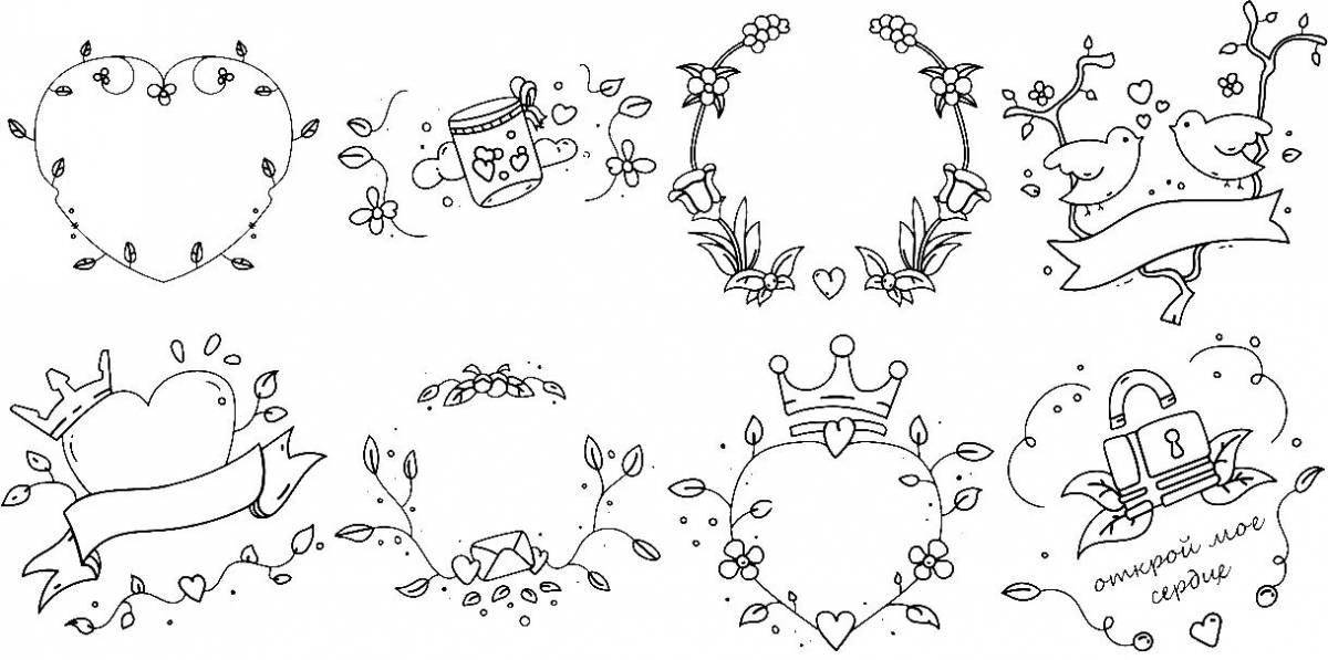 Photo Joyful coloring for a personal diary