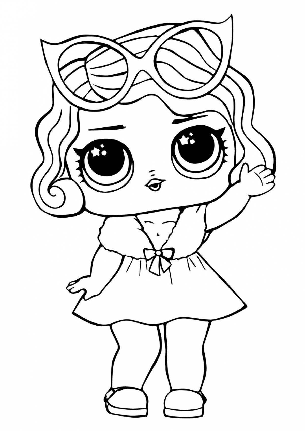 Pretty coloring page lol dolls new