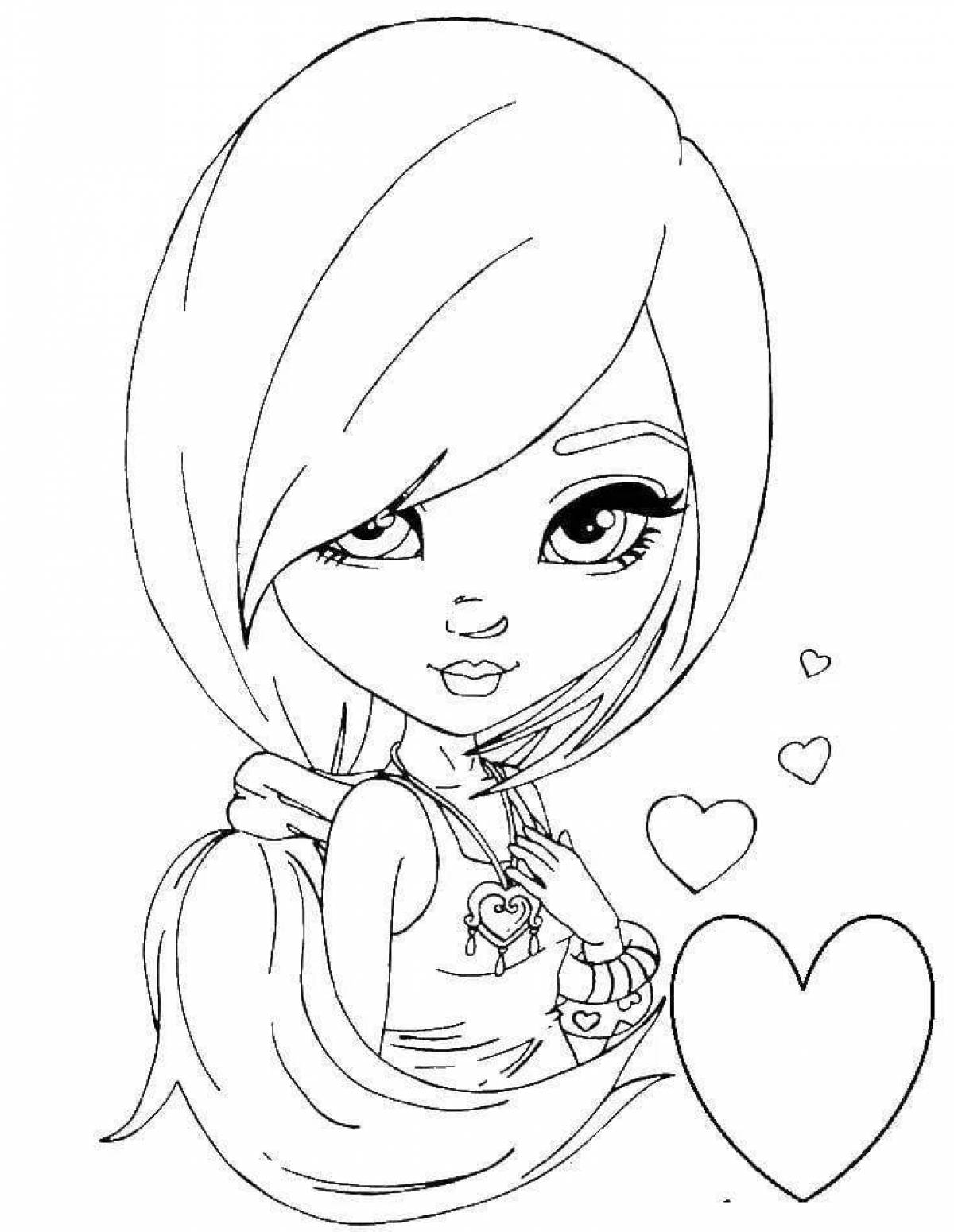 Fabulous coloring pages for girls 10 years beautiful