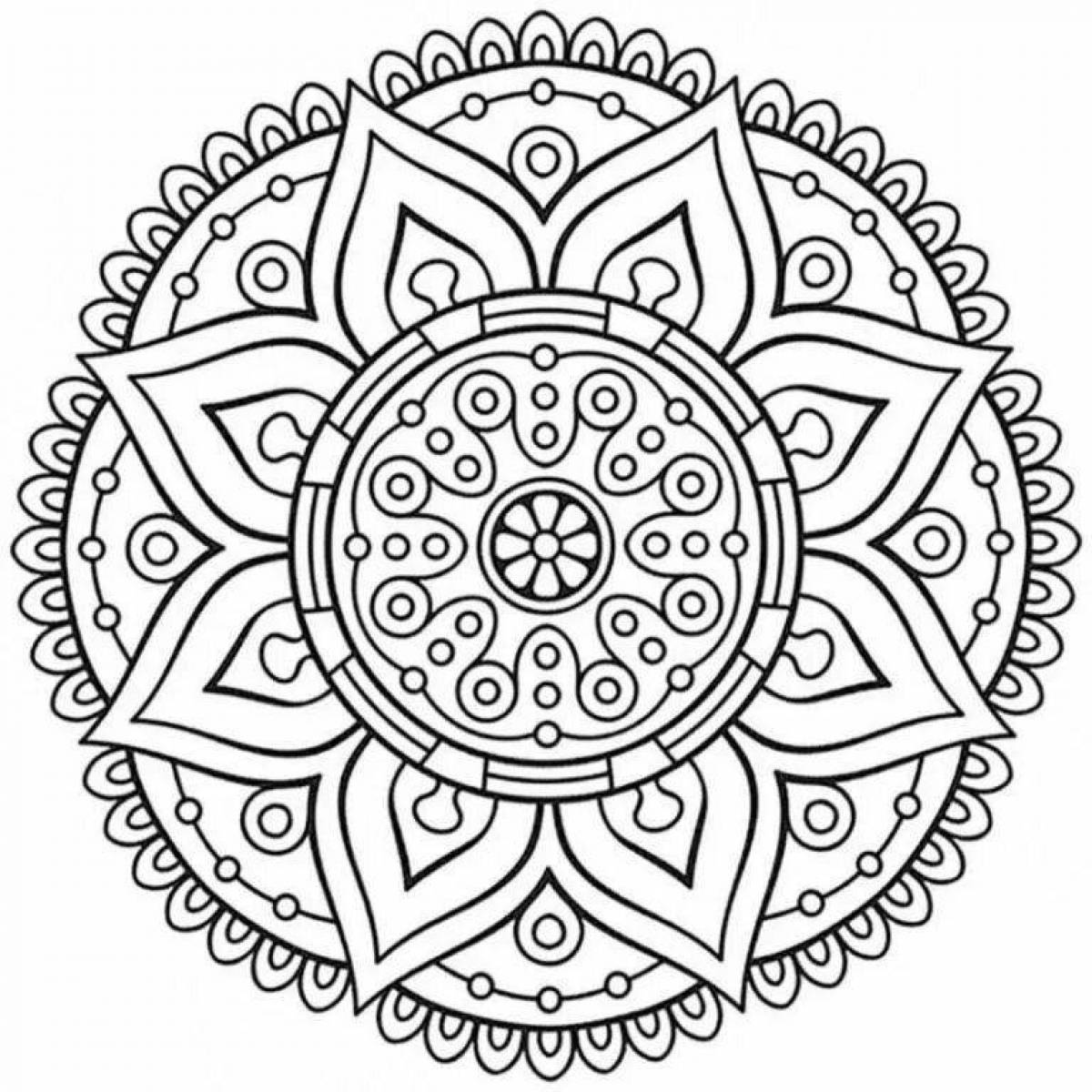 Grand money mandala coloring book