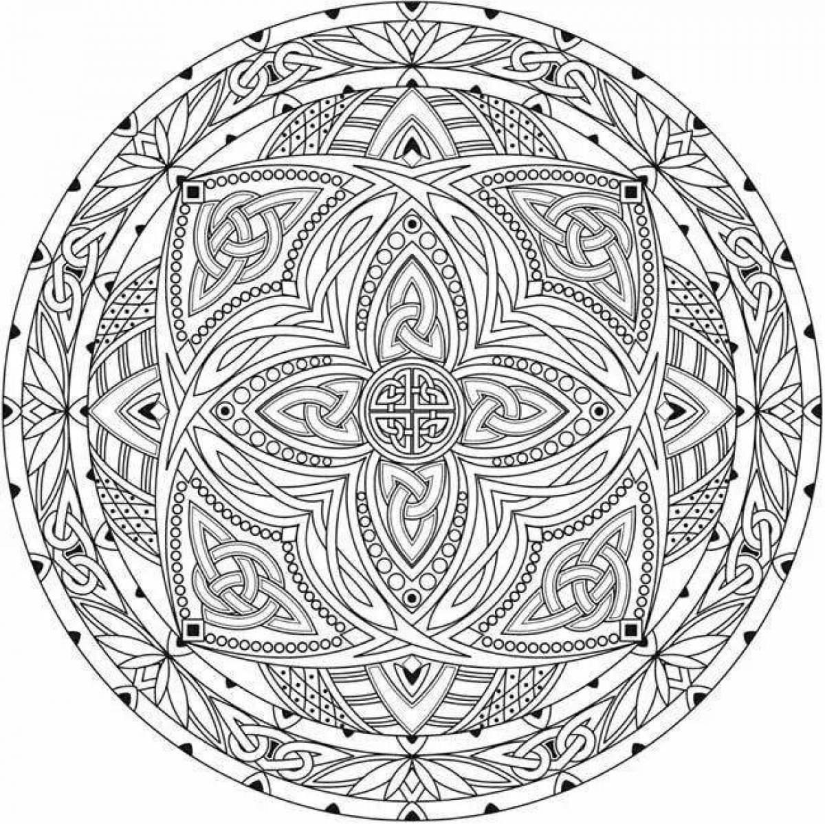 Coloring mandala 