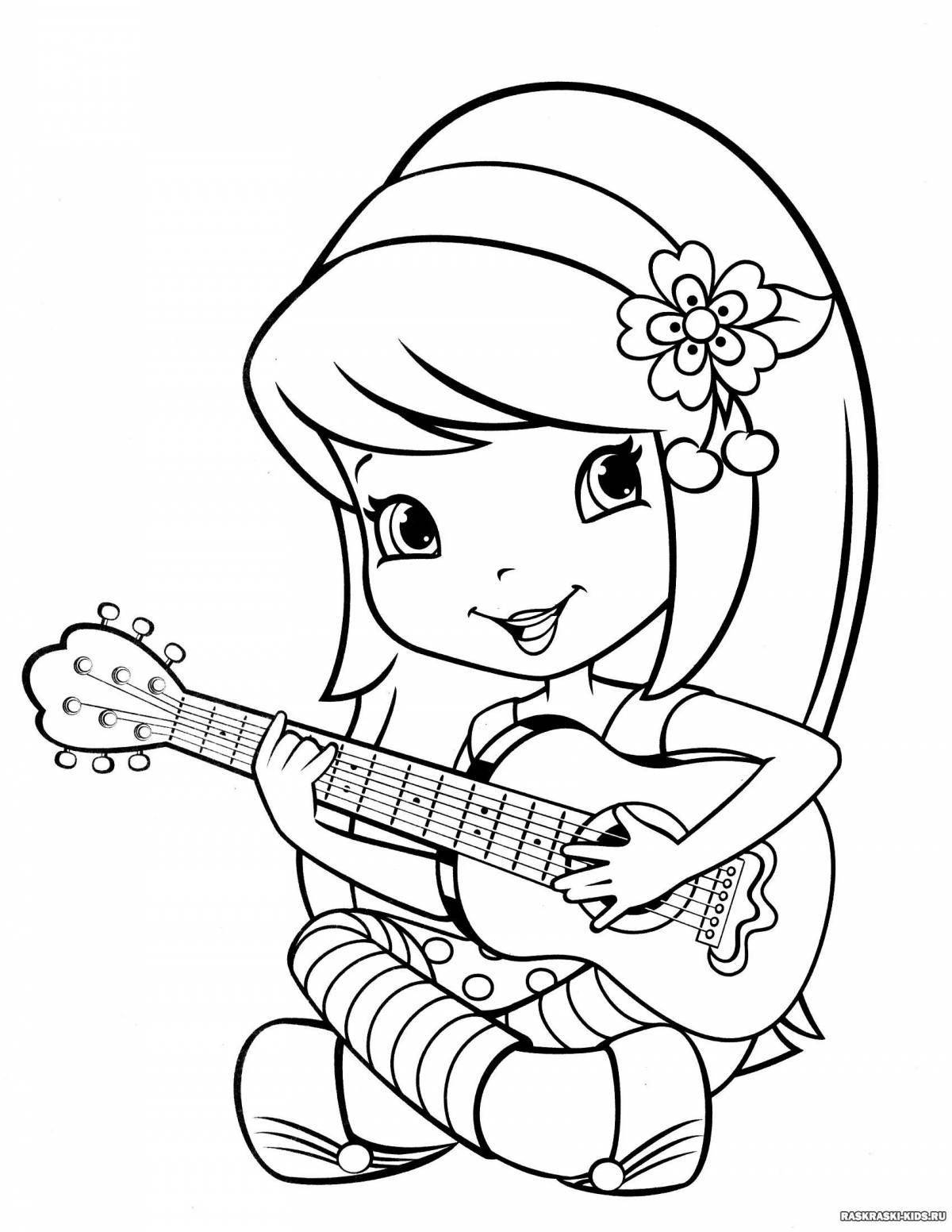 Color-frenzy coloring pages for girls