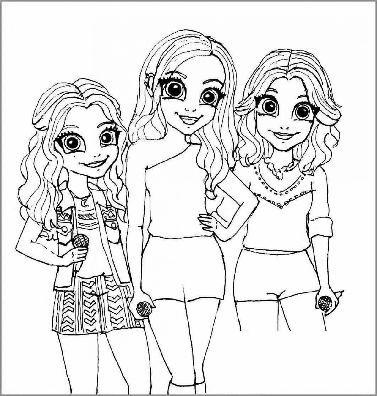Colorific coloring page for girls 12 years old cool lp