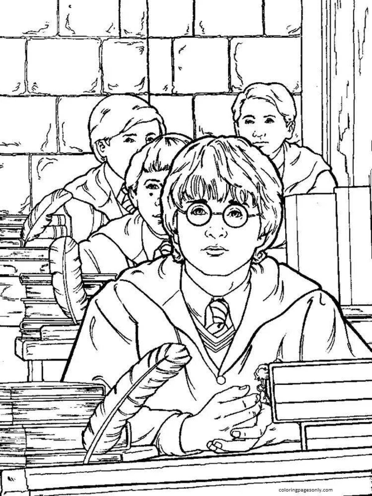 Exquisite harry potter coloring book for girls