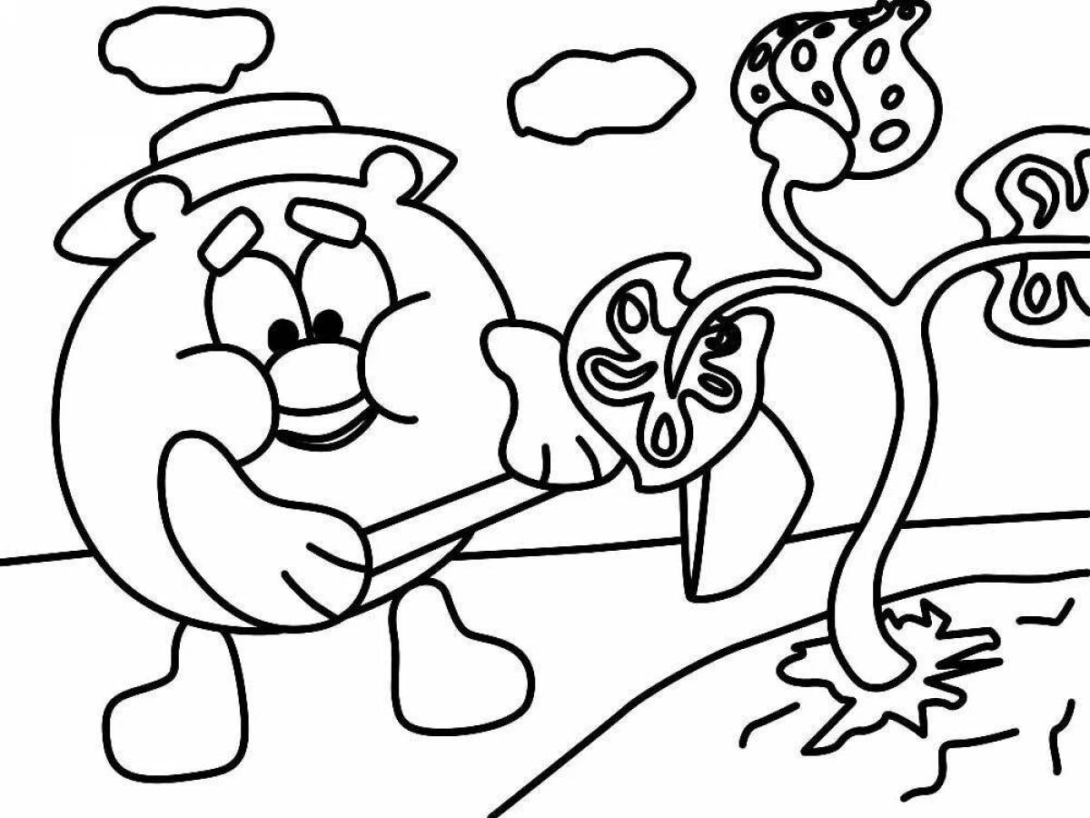 Impressive smeshariki coloring pages