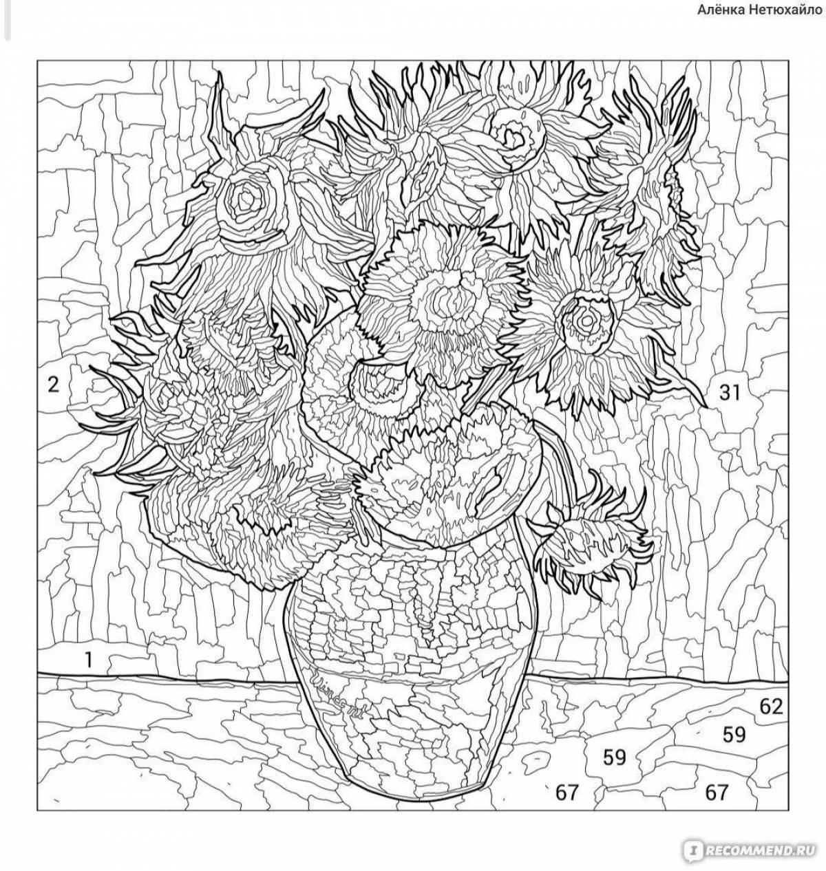 Красочная раскраска happy color на телефоне