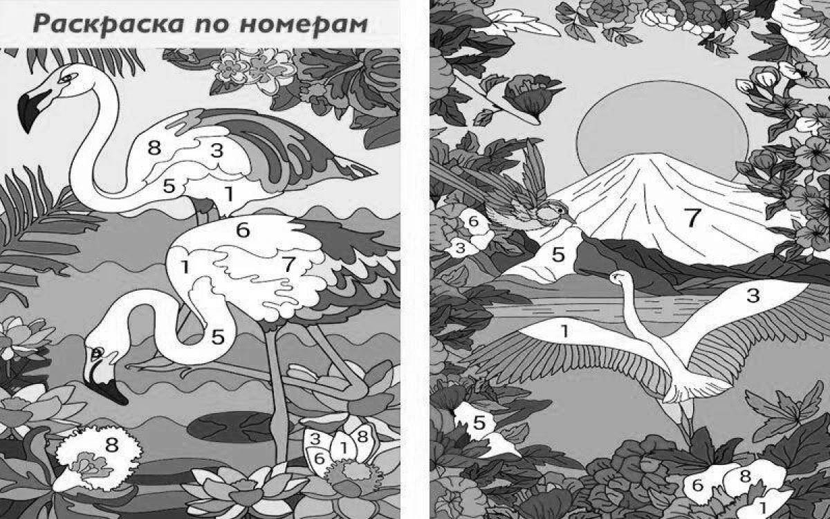 Блестящая раскраска happy color на телефоне