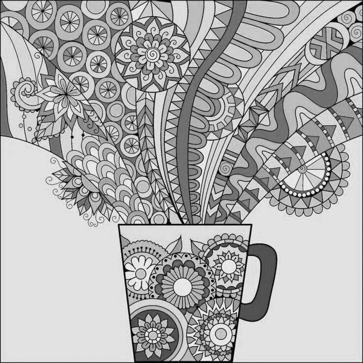 Сияющая раскраска happy color на телефоне