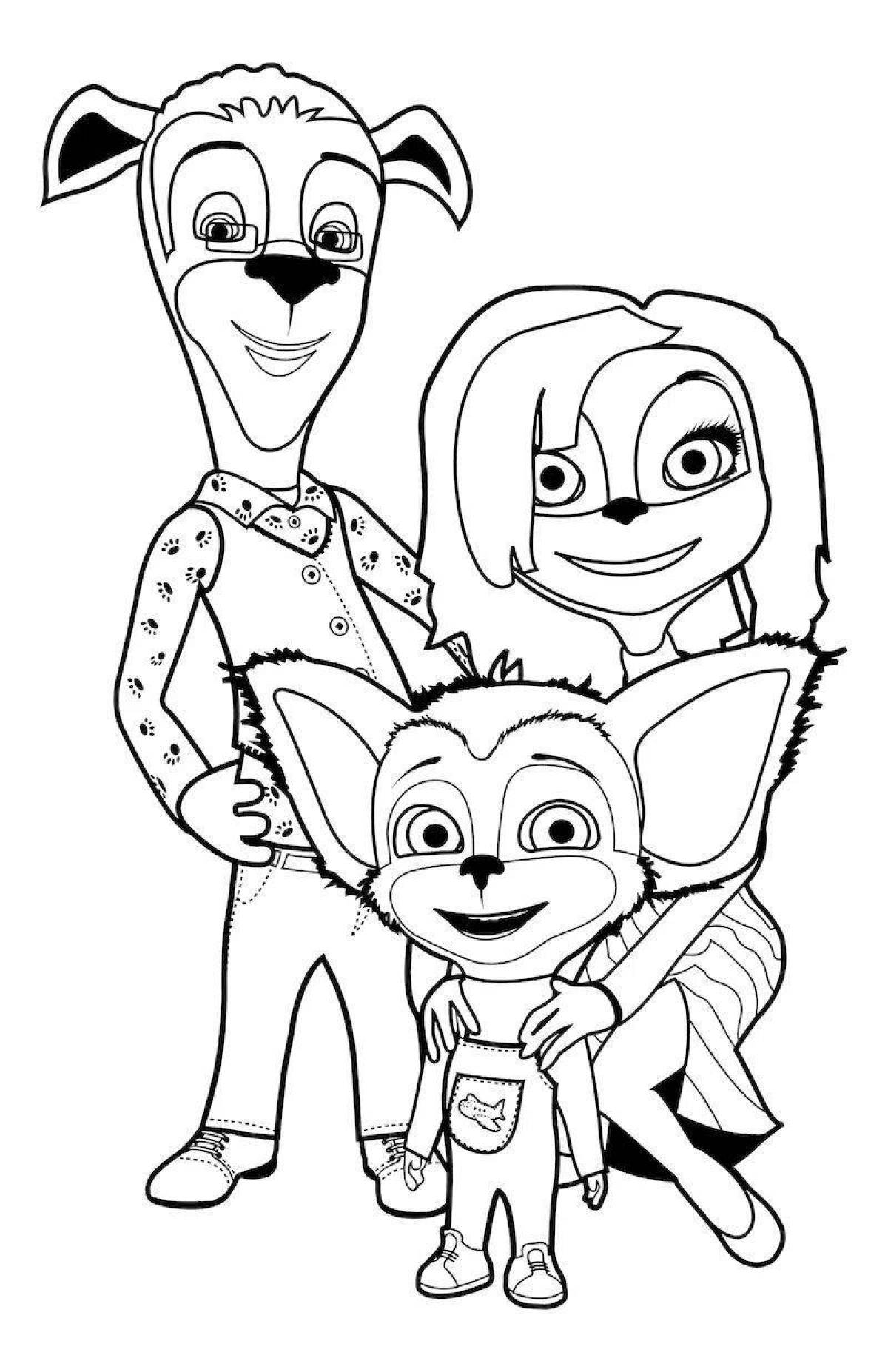 Exciting barboskin coloring pages