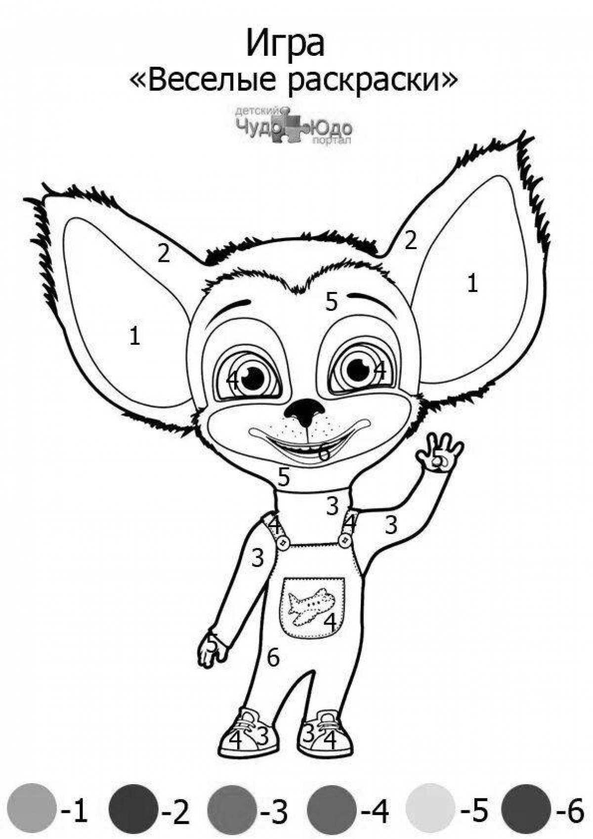 Coloring page attractive barboskins