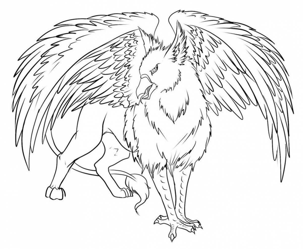 Griffin with wings