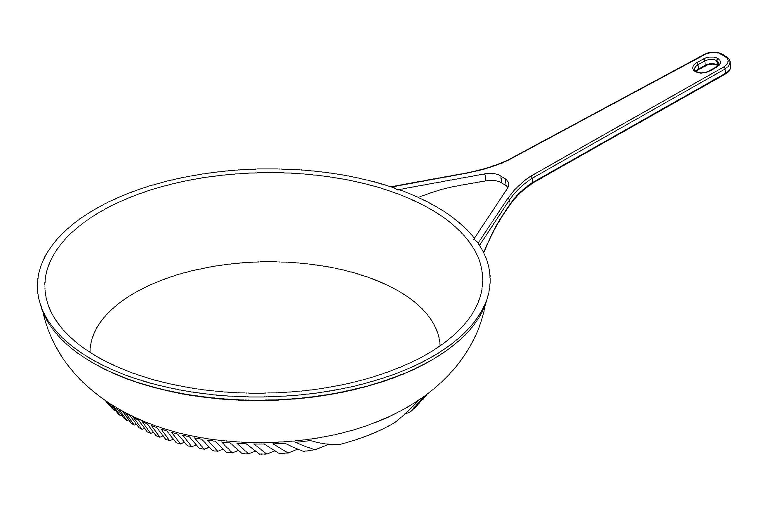 Frying pan drawing