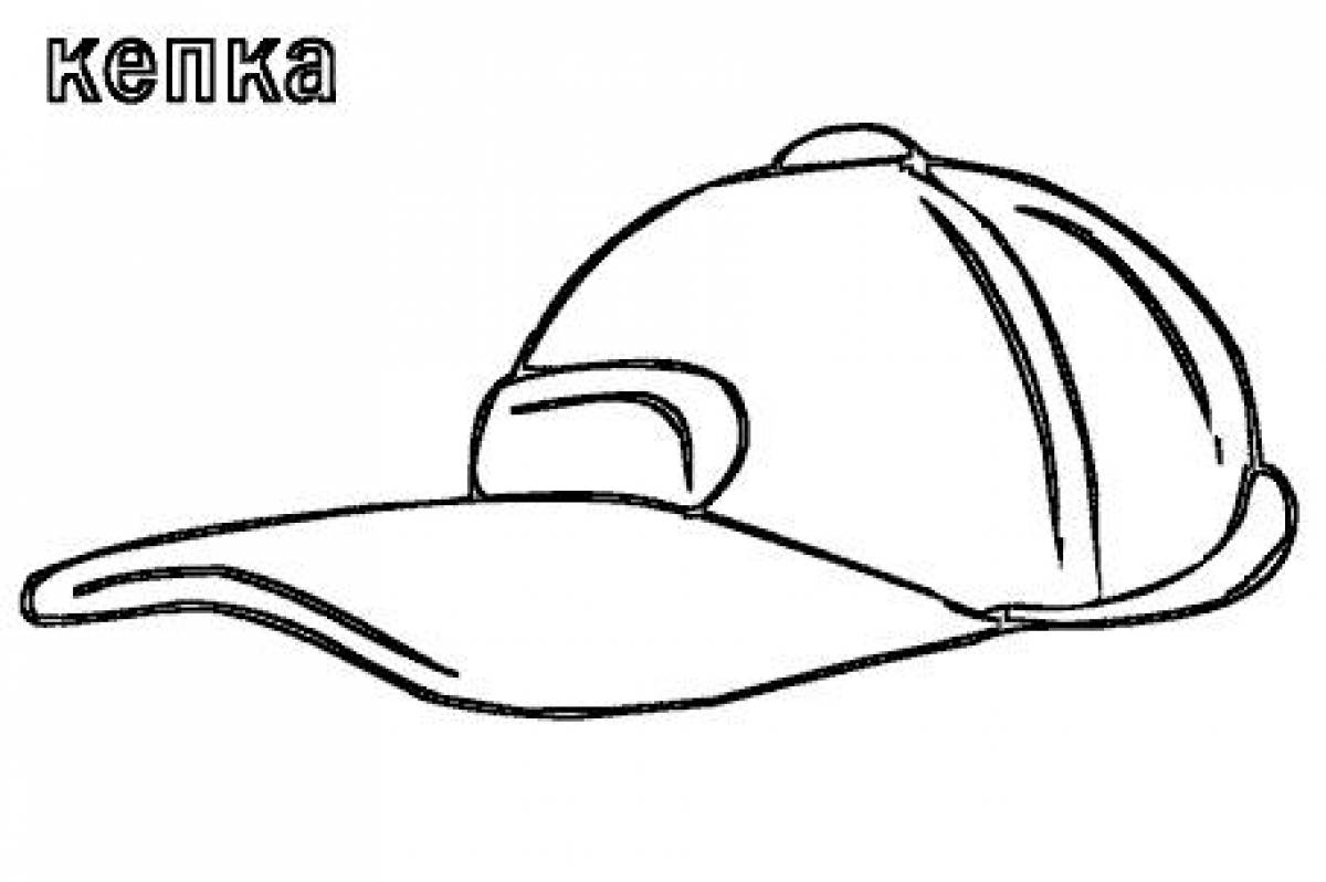 Coloring page children's hat