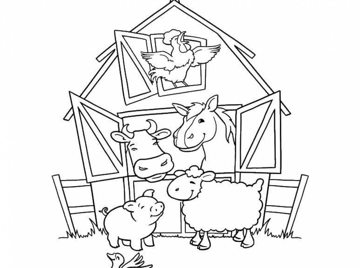 Animals coloring page