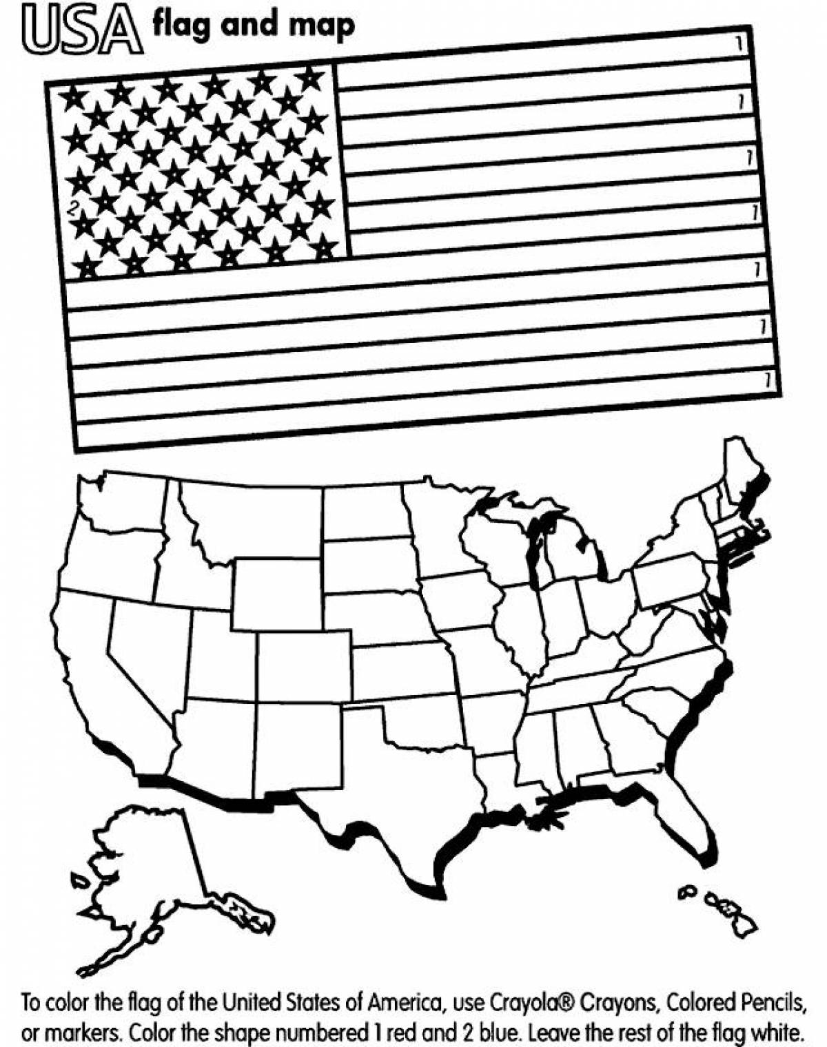Карта и флаг