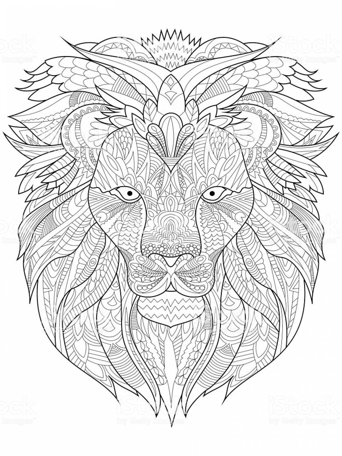 Lion head picture