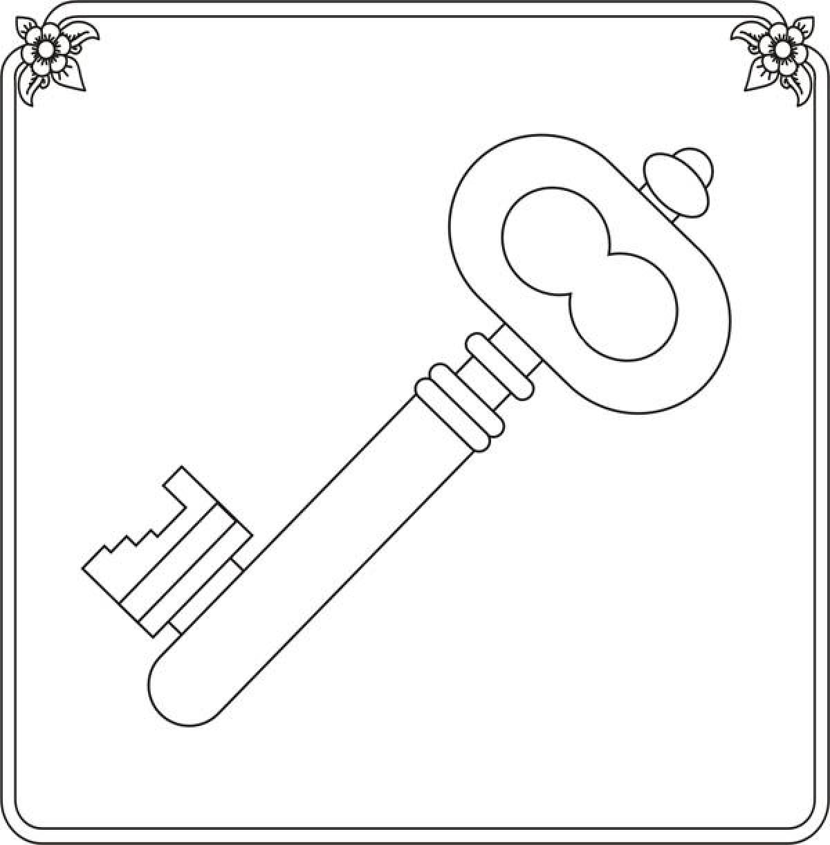 Key in a frame