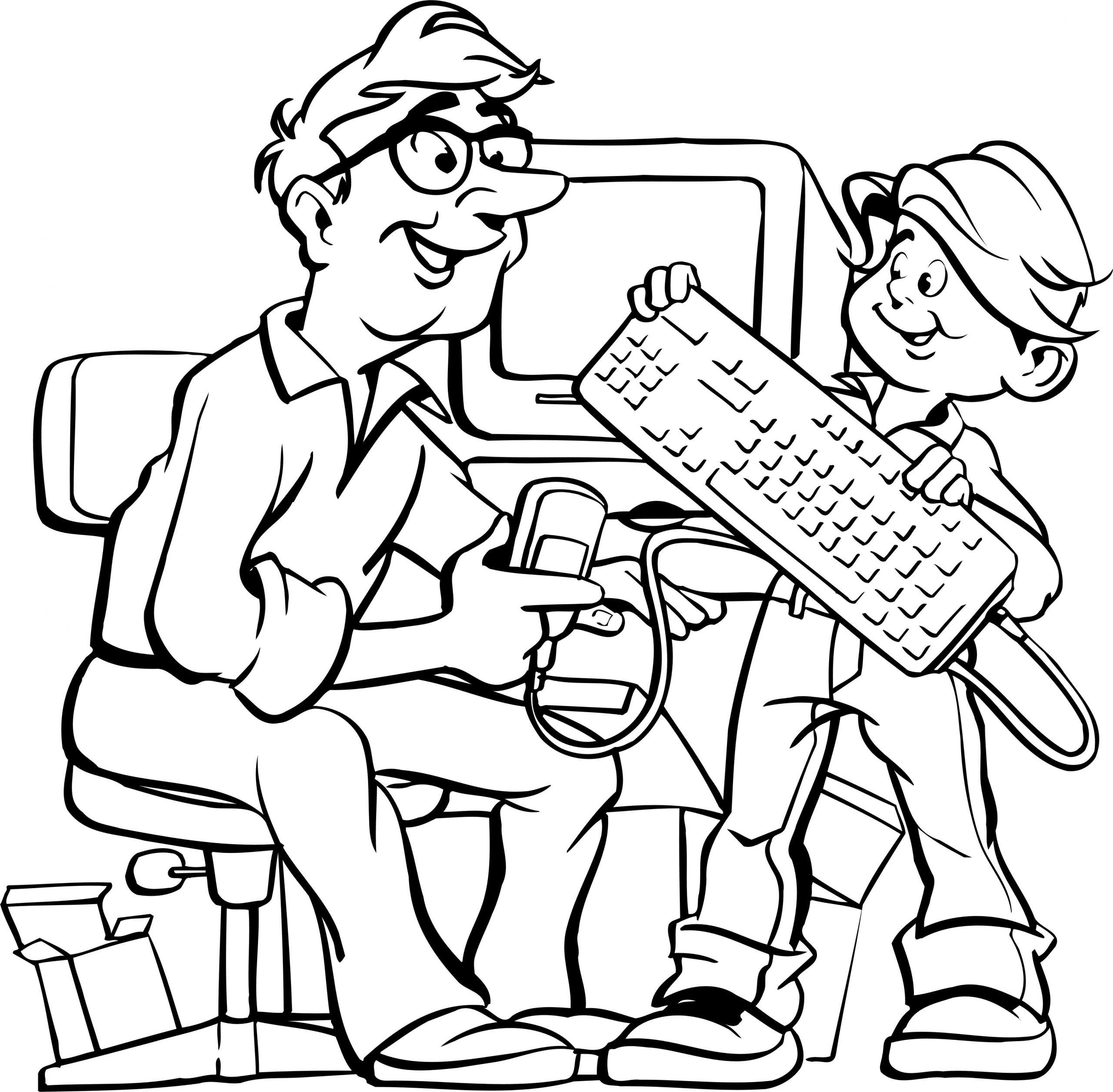 Dad coloring pages
