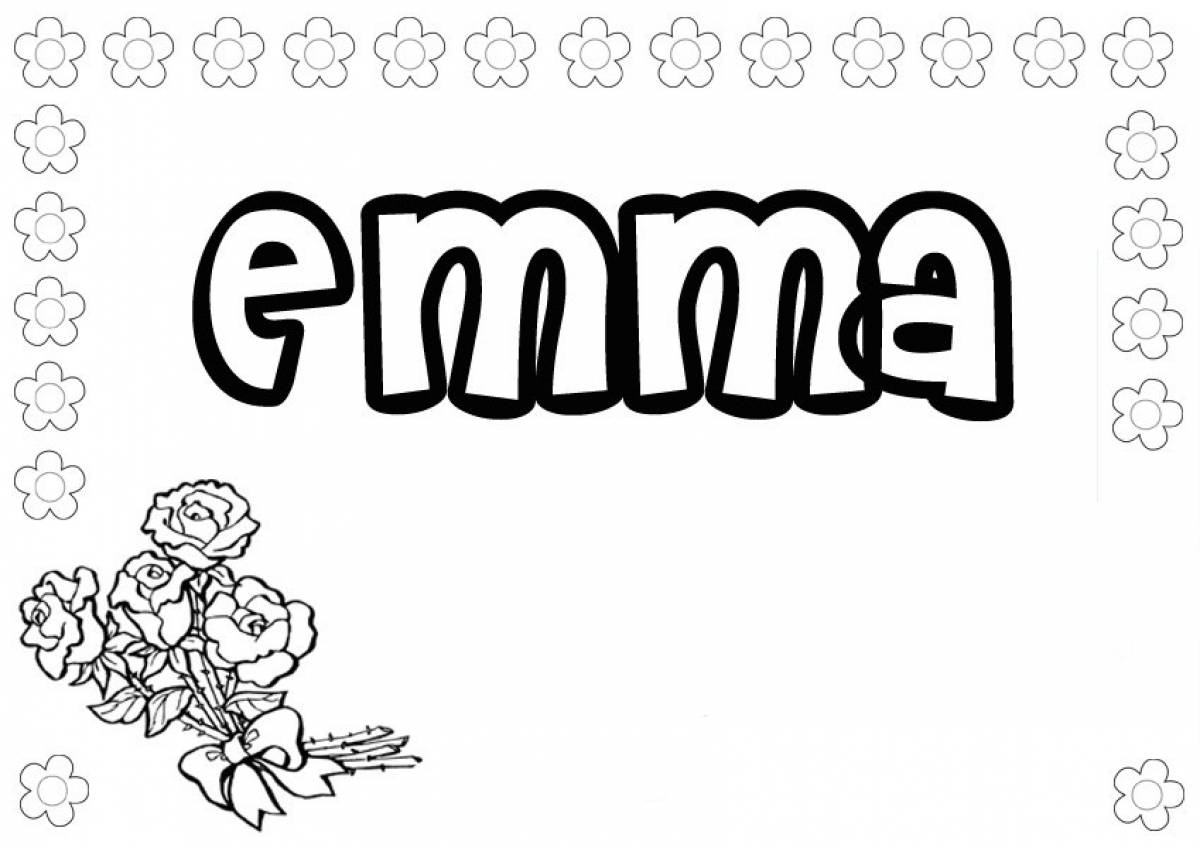 Emma coloring pages
