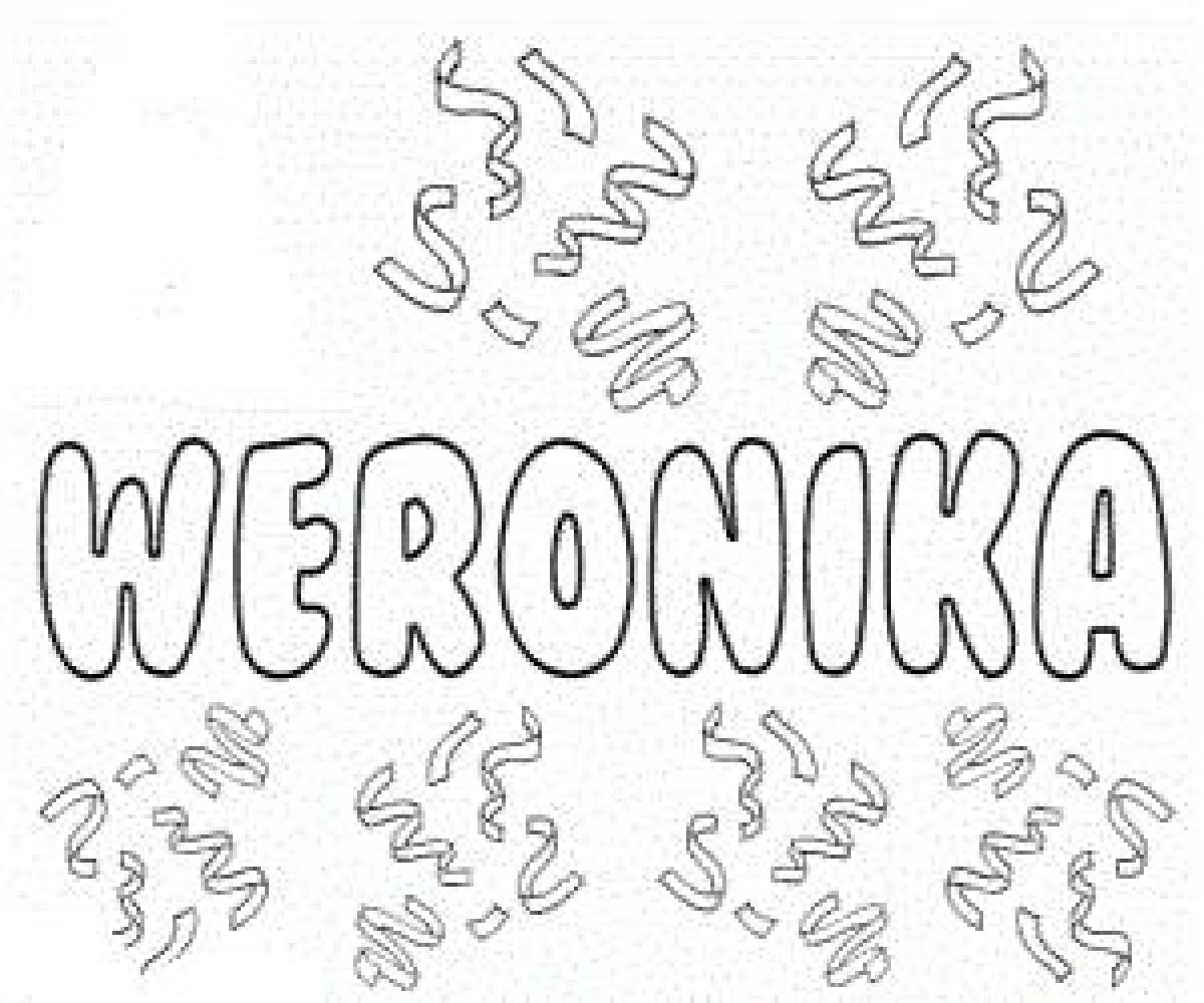 Coloring pages names veronica