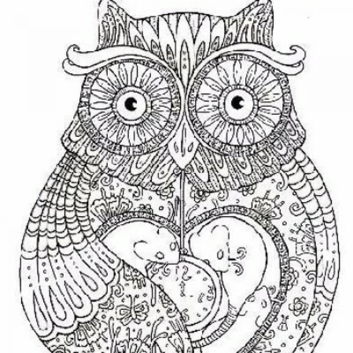Photo Antistress owl with hearts