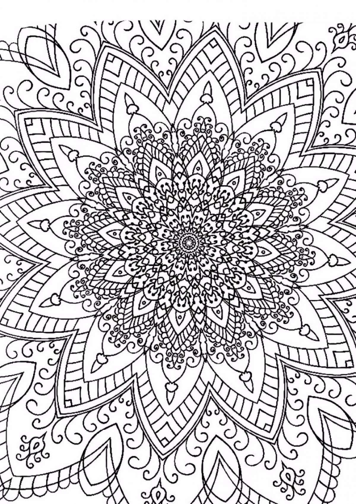 Antistress coloring page