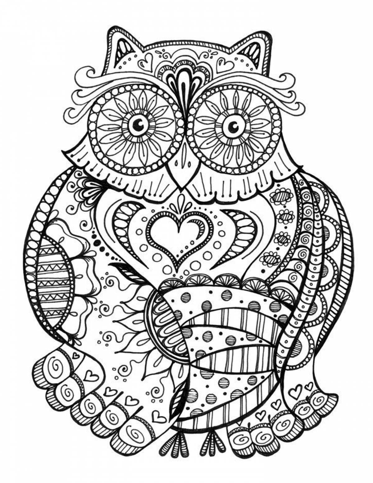 Art therapy owl
