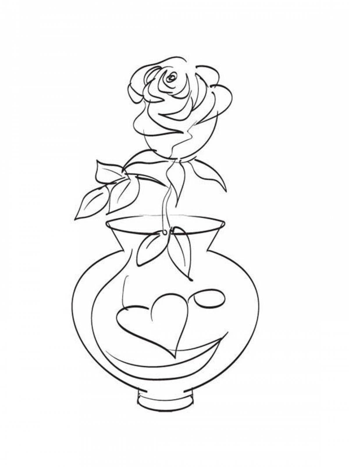 Vase with a heart