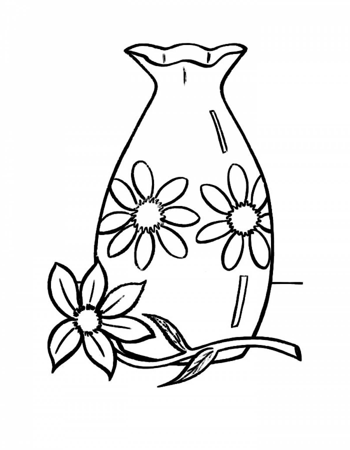 A vase for flowers