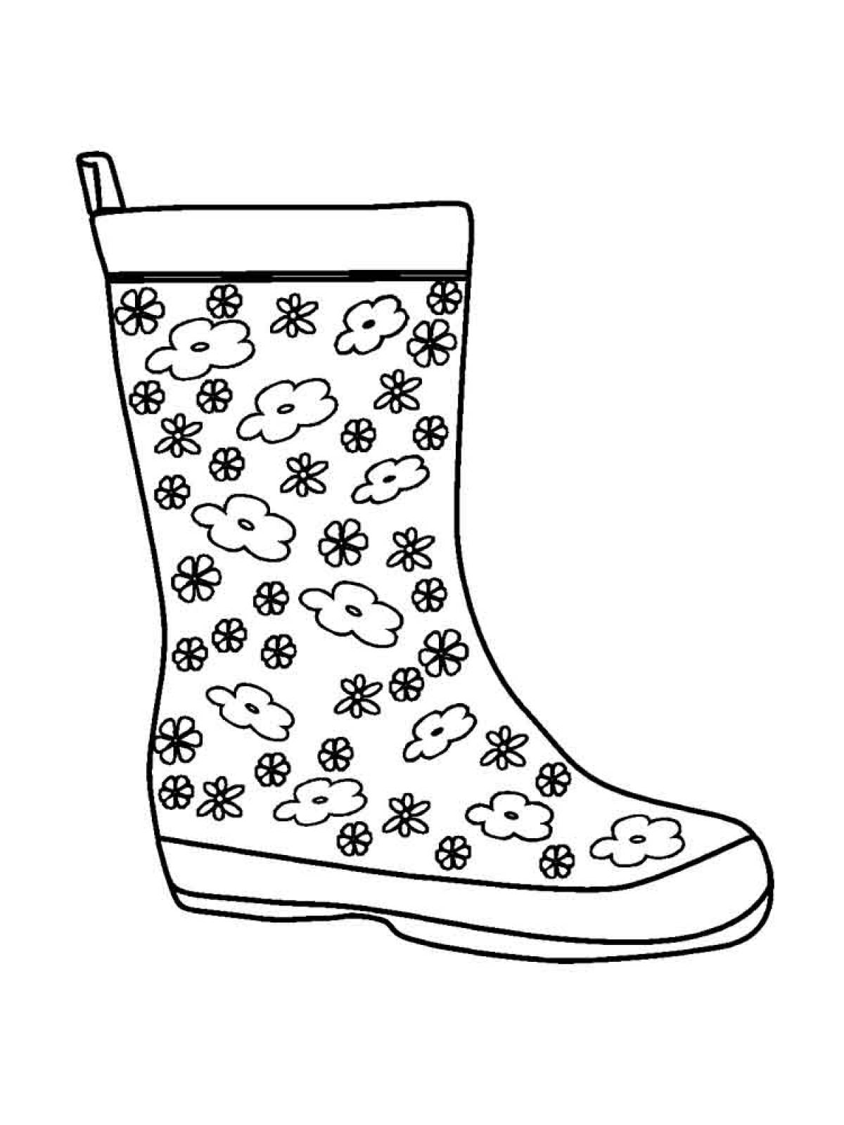 Floral boots