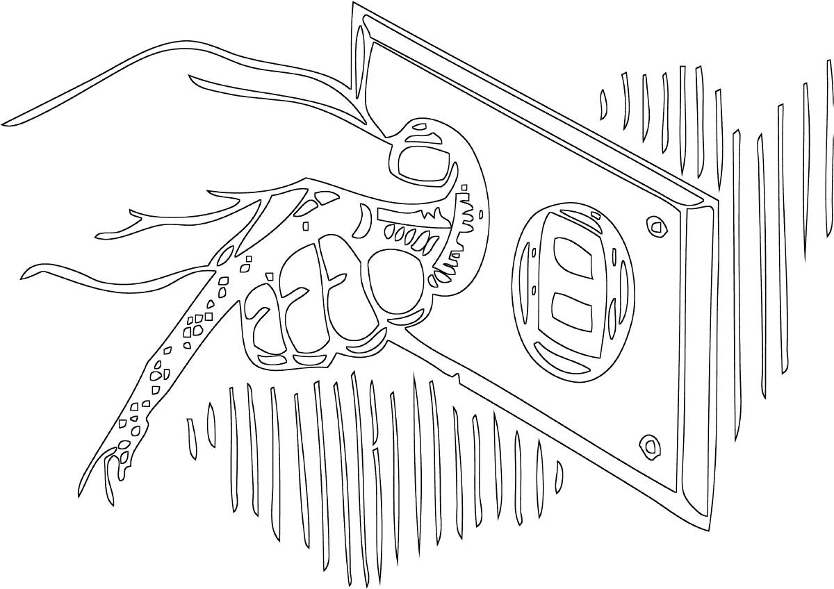 Electricity coloring page