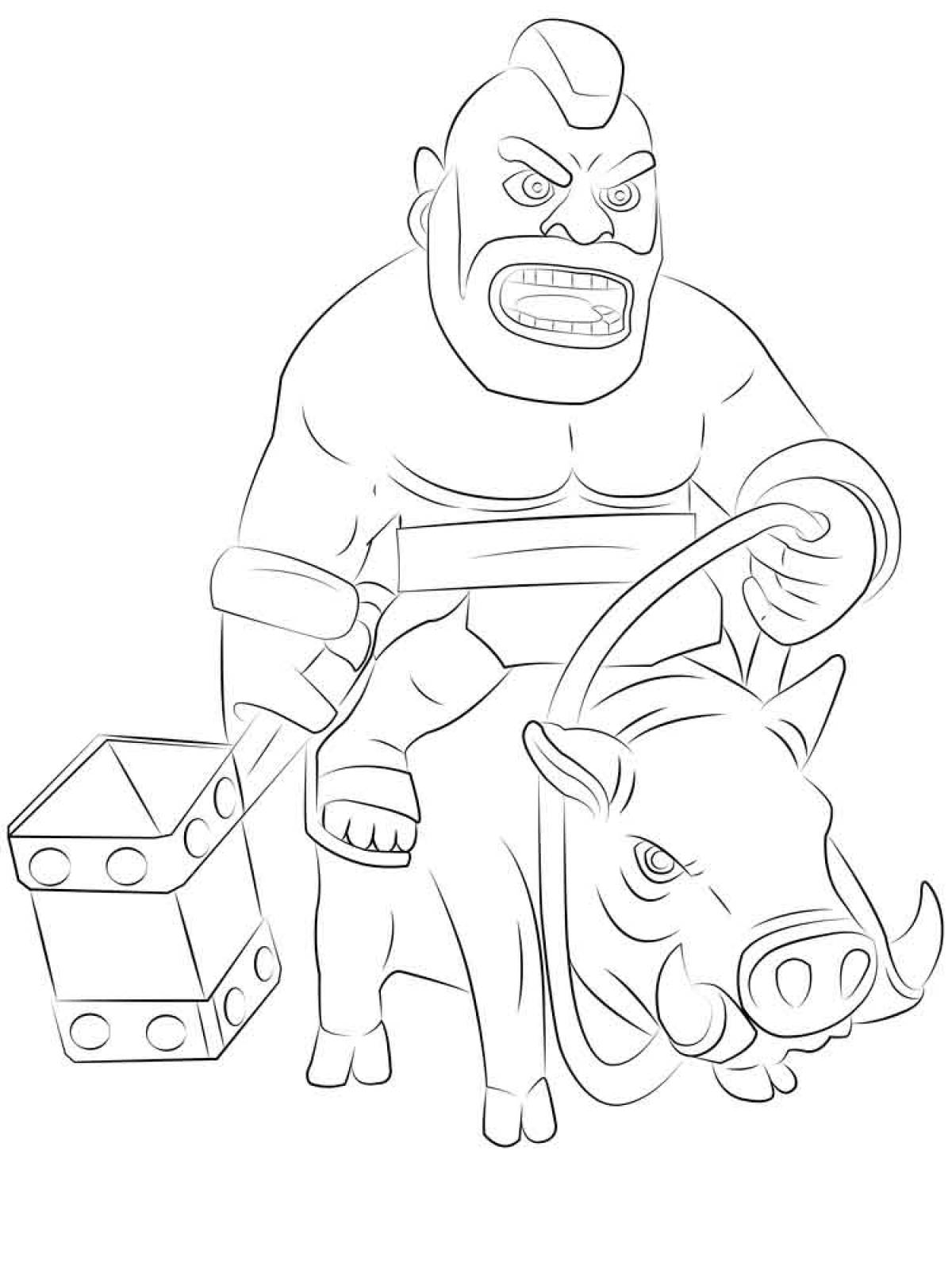 Photo Clash royale coloring page