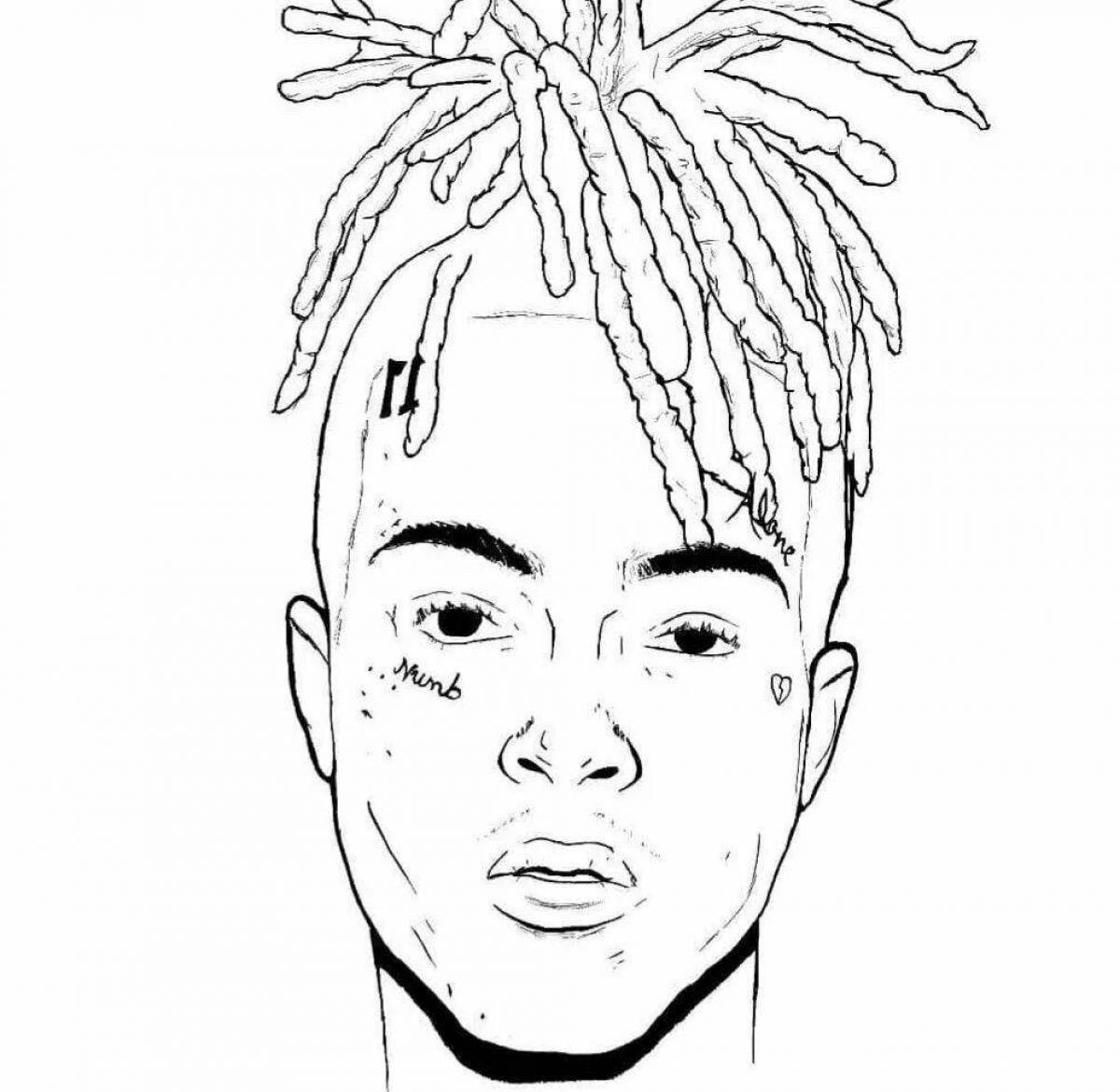 Как нарисовать xxtentacion