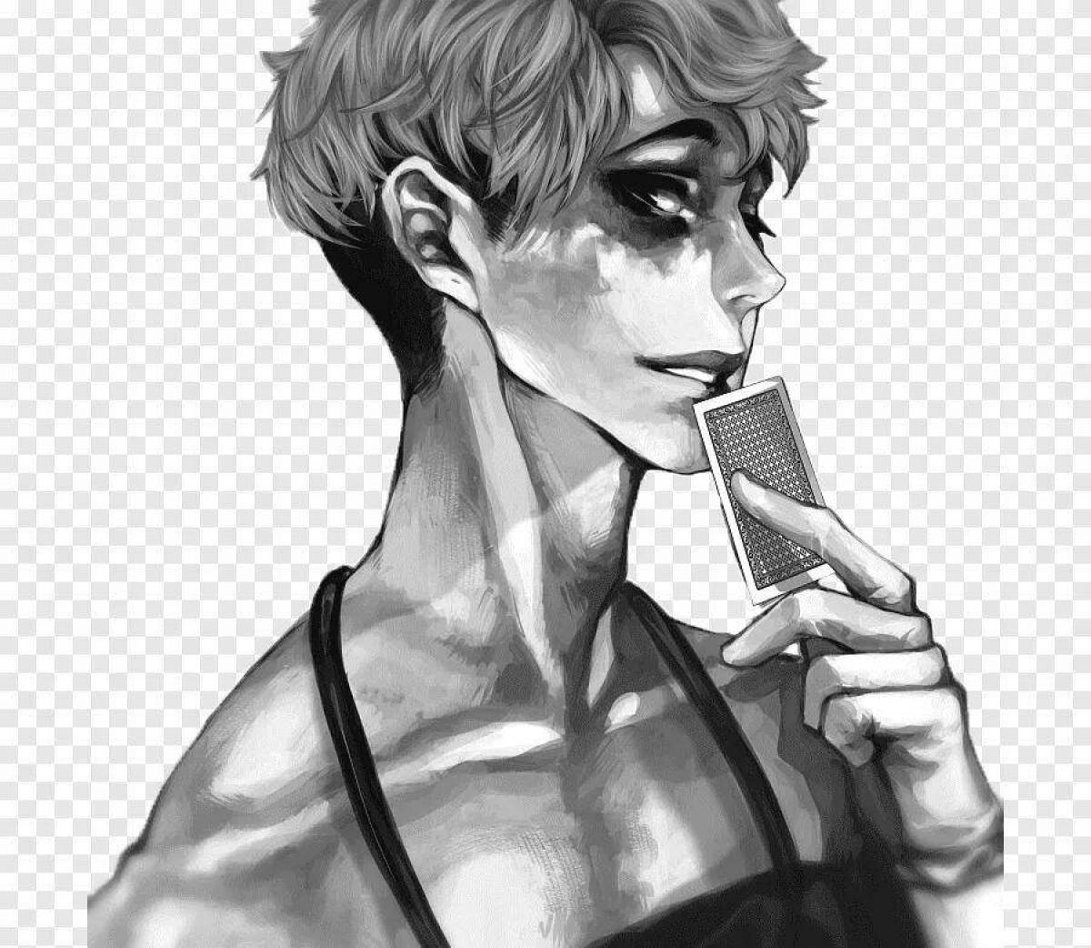 Скетч манхва. Убить сталкера сану арт. Killing Stalking сану в фартуке. Сану убить сталкера черно белый. Аниме убить сталкера сану скетчи.