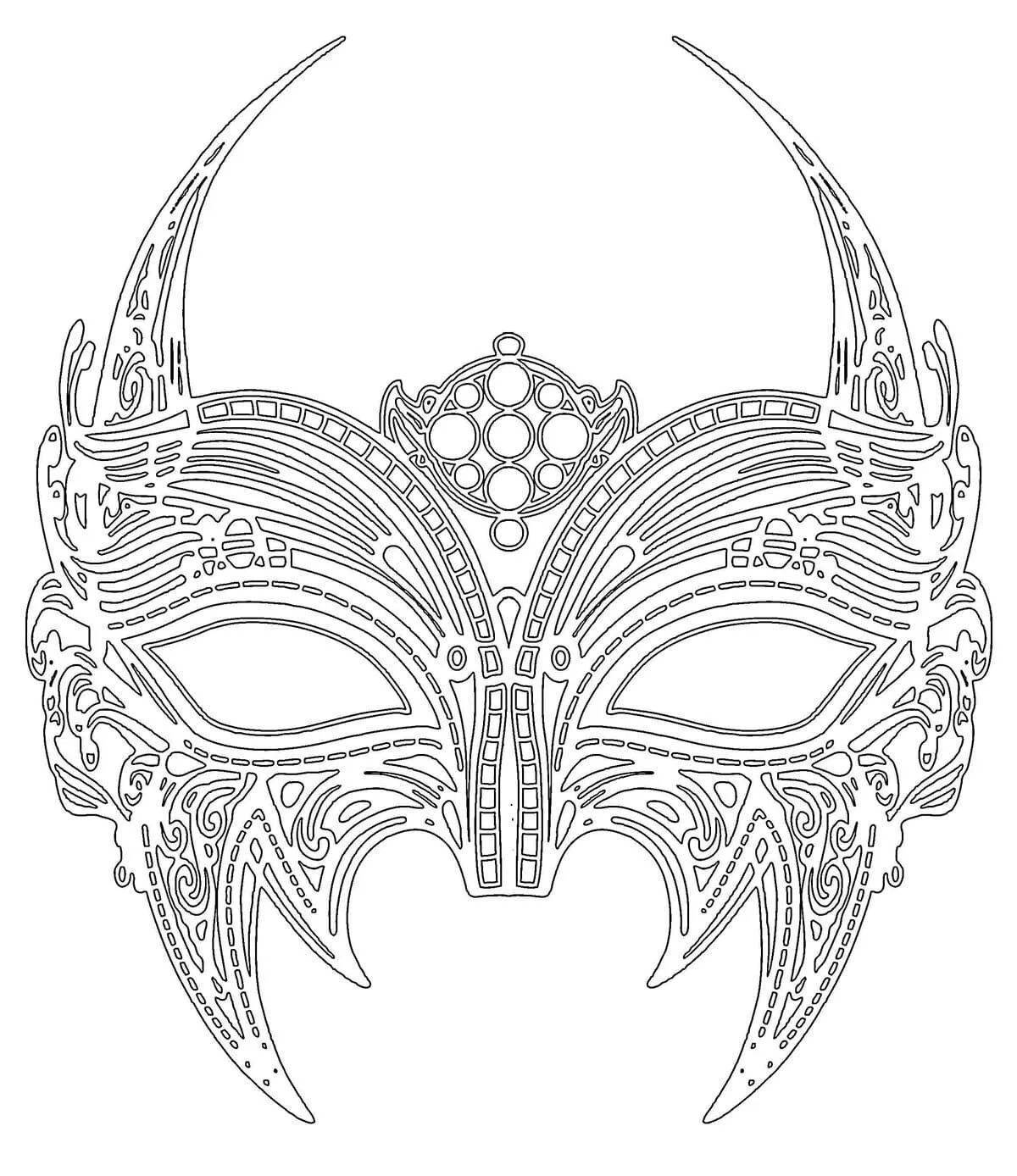 Эскиз маски карнавальной