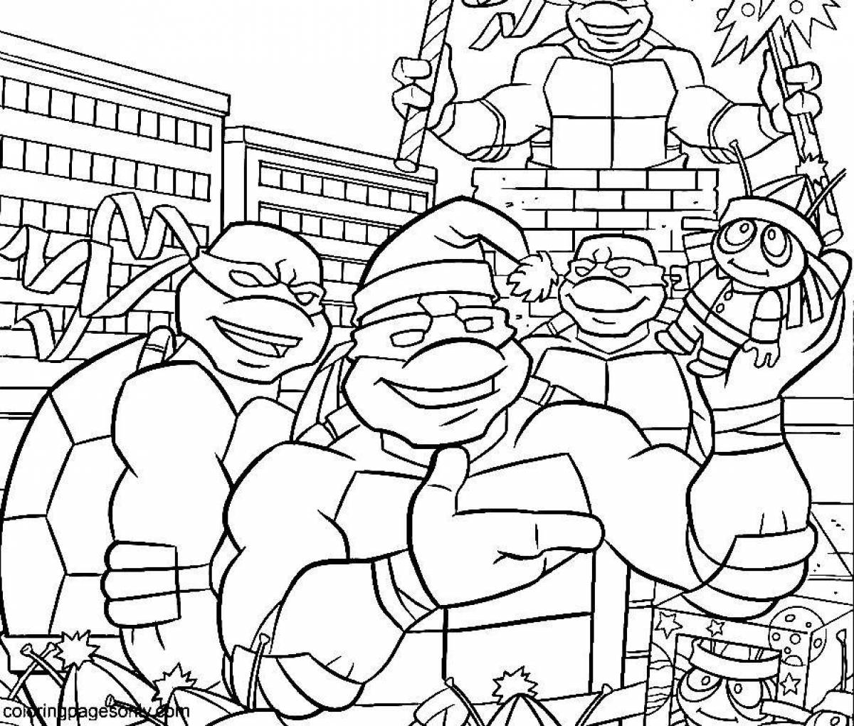 Glorious Teenage Mutant Ninja Turtles Coloring Page