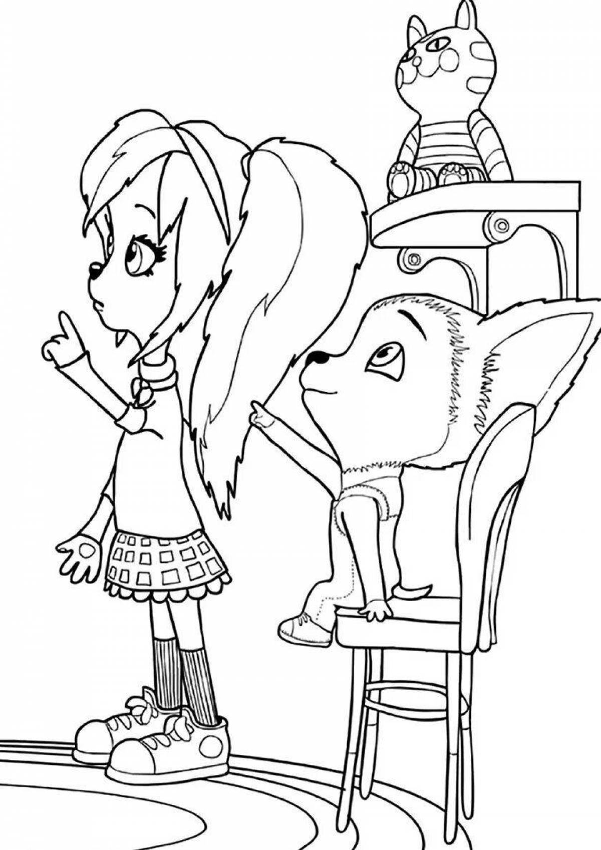 Bright coloring pages barboskins for children 5-6 years old