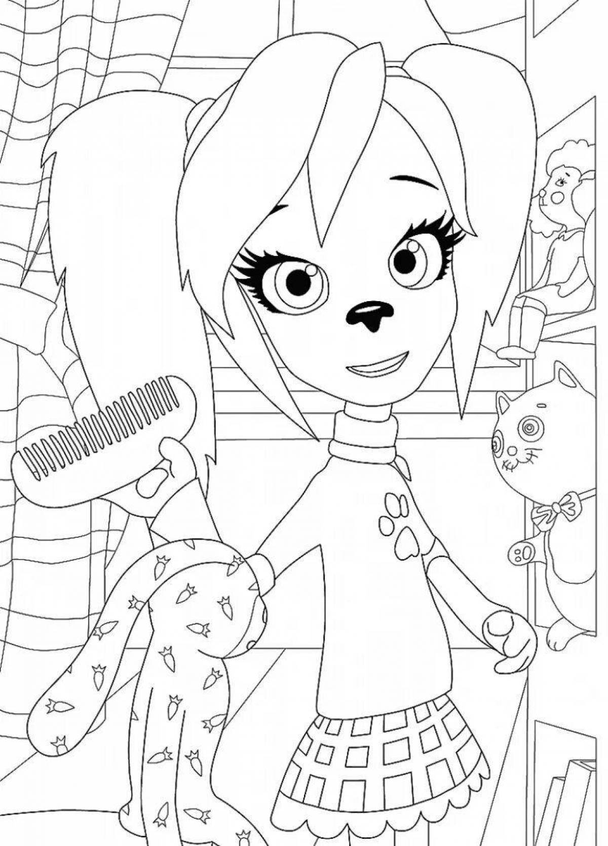 Adorable barboskin coloring pages for kids 5-6 years old