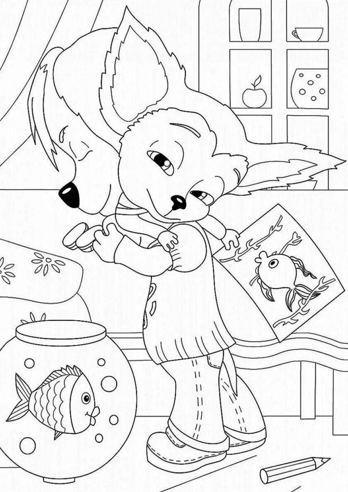 Color creative barboskiny coloring book for children 5-6 years old